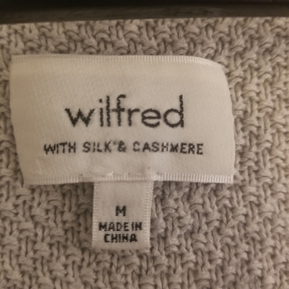 Wilfred women's light grey pullover v-neck lightweight sweater - Picture 8 of 10